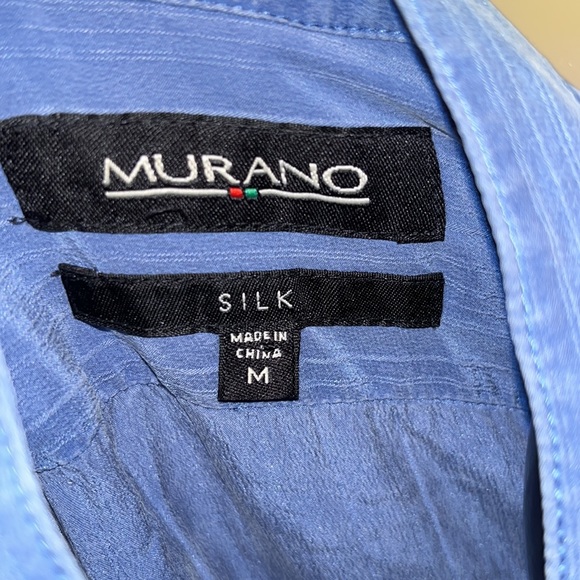 Murano Silk Blouse Size Medium Long Sleeve - Picture 5 of 5